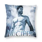 Чехол для подушки Lucifer Morningstar 45x45, домашний декоративный чехол с 3D принтом дьявола, ТВ-шоу, наволочка для подушки для автомобиля, двусторонний
