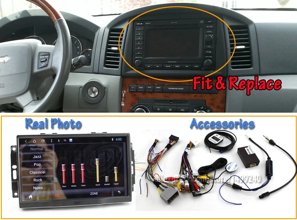 Liislee Android 8,0 up для Jeep Grand Cherokee 2005~ 2007 стерео экран Carplay BT без DVD плеера gps навигация Мультимедийная система