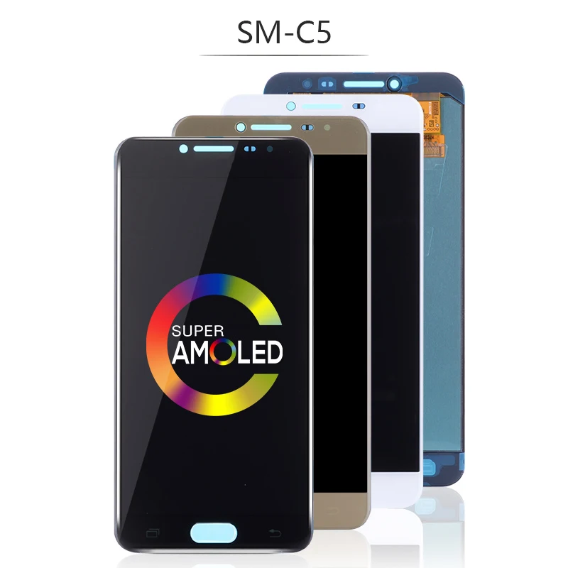 Оригинальный 5 2-дюймовый супер AMOLED ЖК-дисплей для SAMSUNG GALAXY C5 жк-дисплей сенсорный