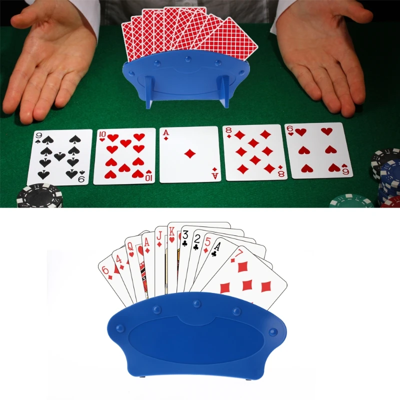 

4pcs Playing Card Holders Poker Stand Seat Lazy Poker Base Game Organizes Hands for Easy Play