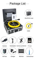 9inch DVR 30M 1080P HD Dual Camera Lens Drain Sewer Pipeline Industrial Endoscope Pipe Inspection Video Camera