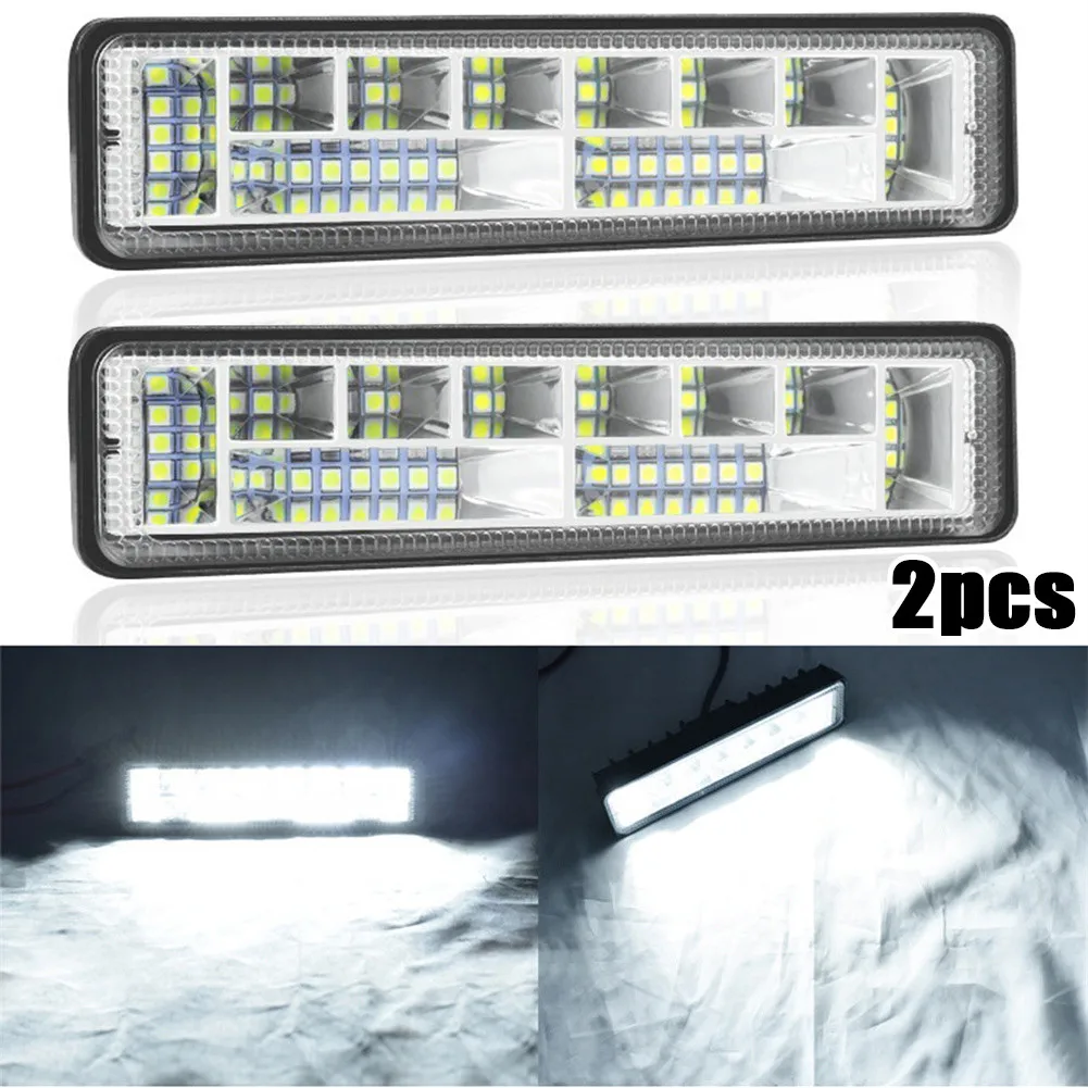 

2 Pcs Car Work Light Bar Flood Fog Lamps 6Inch 72W 6500K High Intensity LED Auto Accessories For Off Road Heavy Duty Jeep SUV