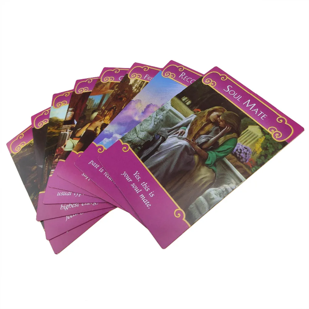 Золотые английские романтические ангелы карты Таро чтение судьбы настольные