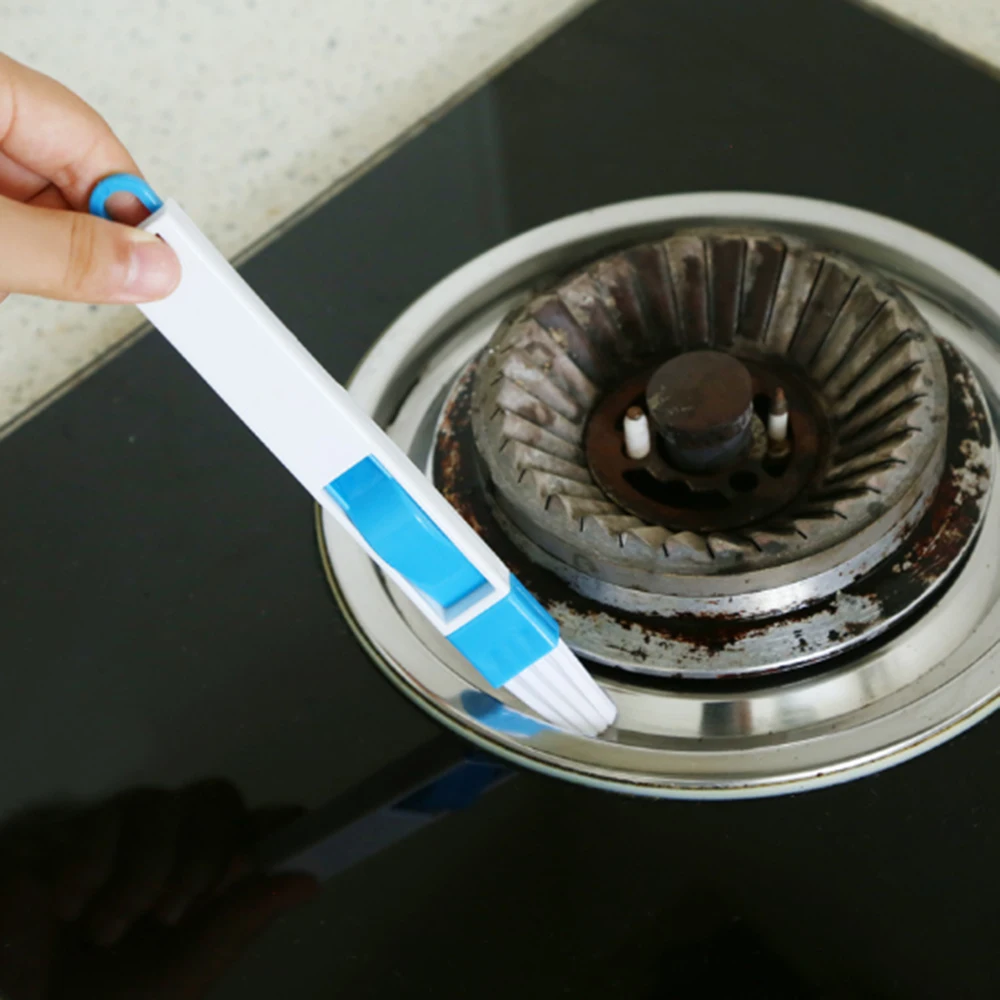 

Windows Recess Groove Cleaning Brush Crevice Brush With Dustpan Cleaning Tool Wash Screens Keyboard Kitchen Accessories