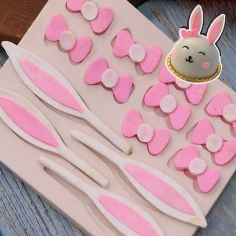 

Luyou Rabbit Ears Silicone Mold Fondant Mold Cake Decorating Tools Chocolate Gumpaste Mold Sugarcraft Kitchen Accessories FM1507