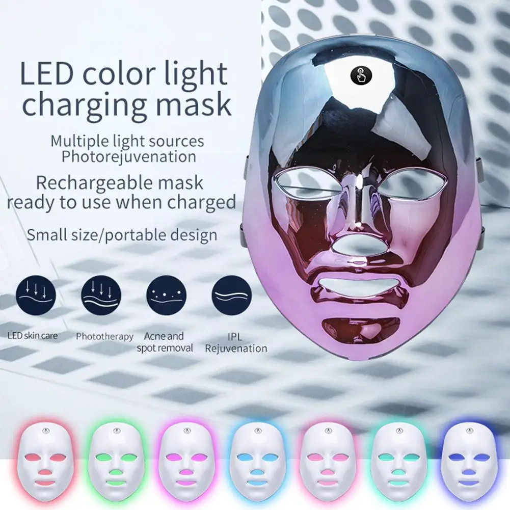 

Светодиодная лампа Q2x5 для удаления морщин, акне, 7 цветов