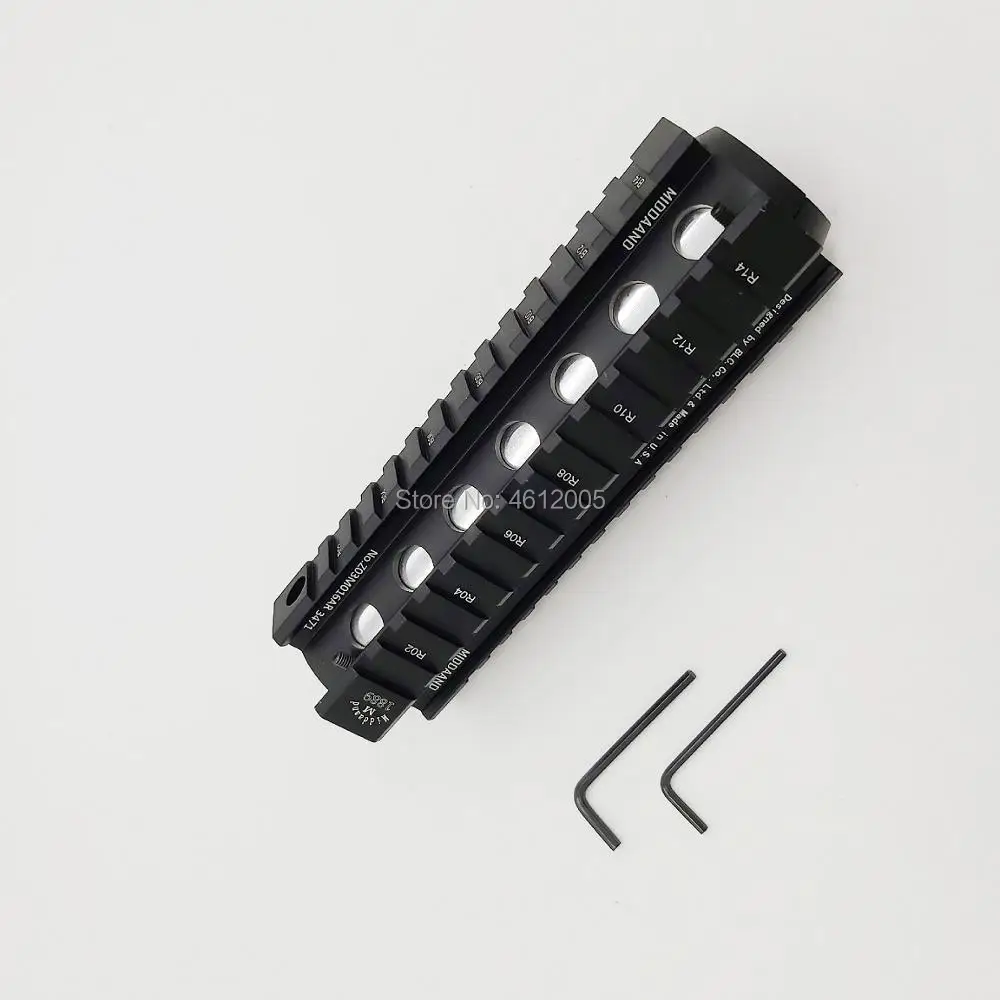 AR 15 Drop In Quad Rail Two Piece Handguard Aluminum 6 7 inch для M4 M16 AR15 Handguard|Кронштейны и аксессуары