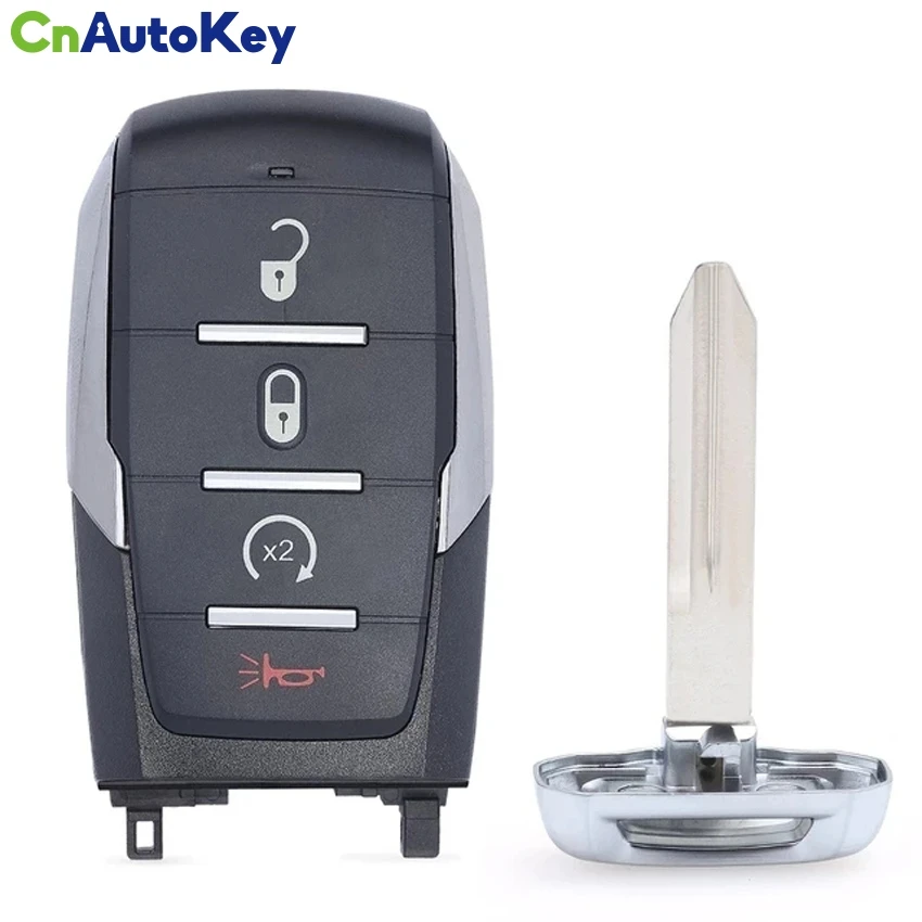 

CN087037-B Smart Prox Remote Key for Dodge Ram 1500 Pickup 2019 2020 433.92Mhz PCF7939M AES 4A Chip 4 Button FCC ID: OHT-4882056