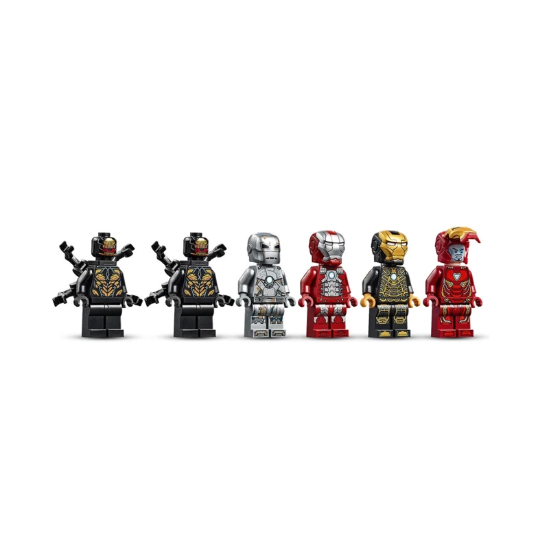 Bloques de construcci&oacute;n de Los vengadores de dise&ntilde;o de Disney para ni&ntilde;os, sal&oacute;n de armadura de hierro, Compatible con Gnaku de acero, juguetes 76125-4