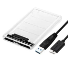 2,5 дюймовый корпус жесткого диска SATA USB 3,0 HDD коробка для SSD 1 ТБ 2 ТБ внешний жесткий диск чехол