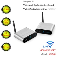 400m1330ft measy av240 2 4g wireless av audio video sender transmitter receiver system for dvd dvr iptv cctv camera