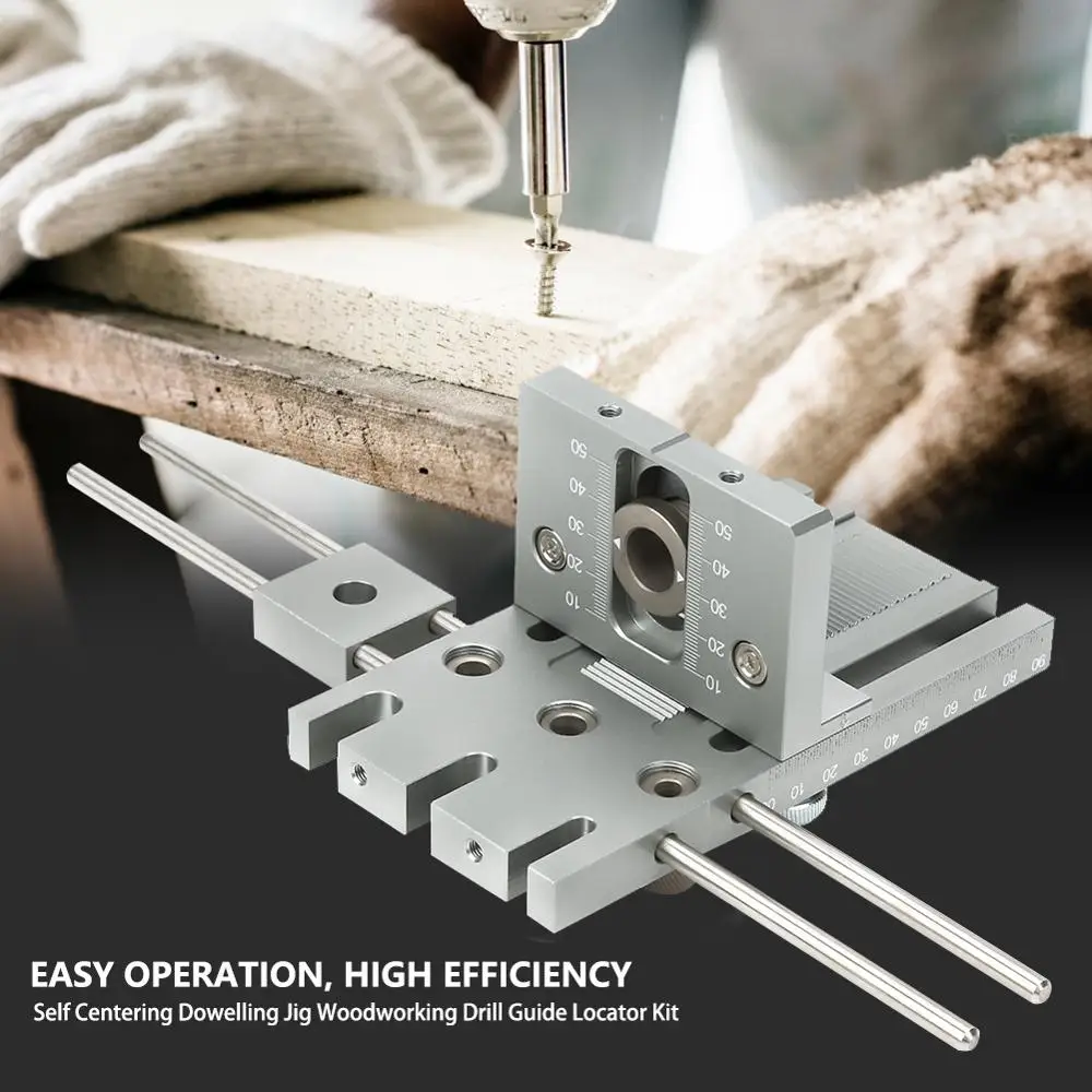 Приспособление для установки дюбелей мебели Φ 3 в 1 6/8/10/15 мм|Сверла| |