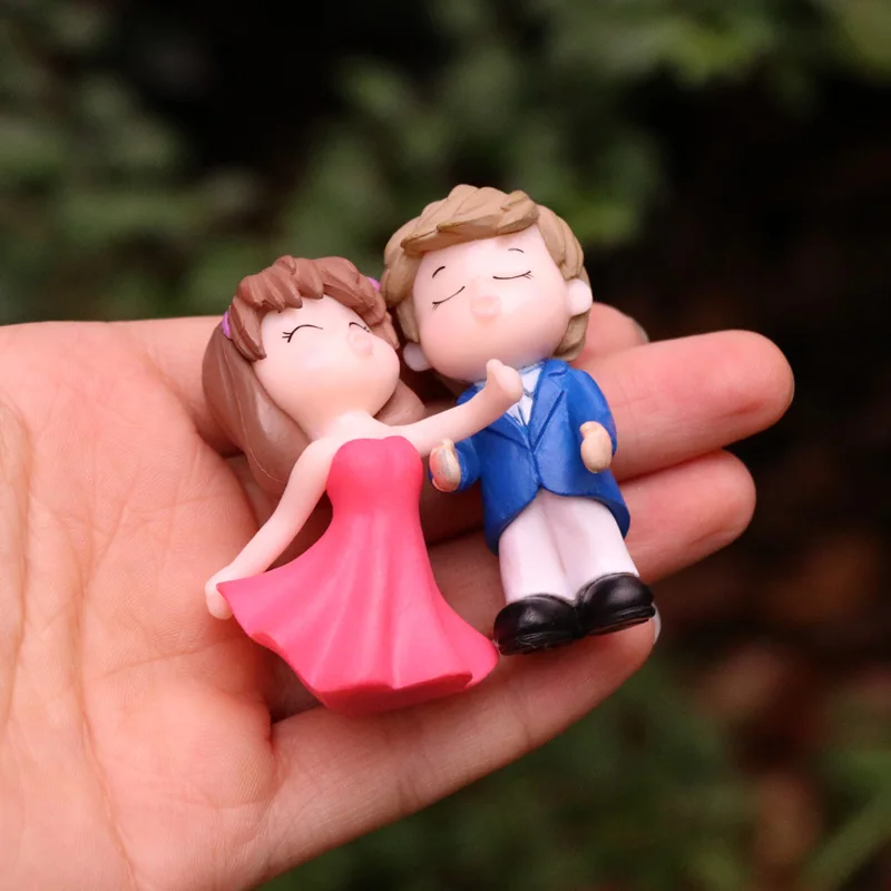 Романтическая фигурка BAIUFOR для влюбленных пар свадебные миниатюры Террариум