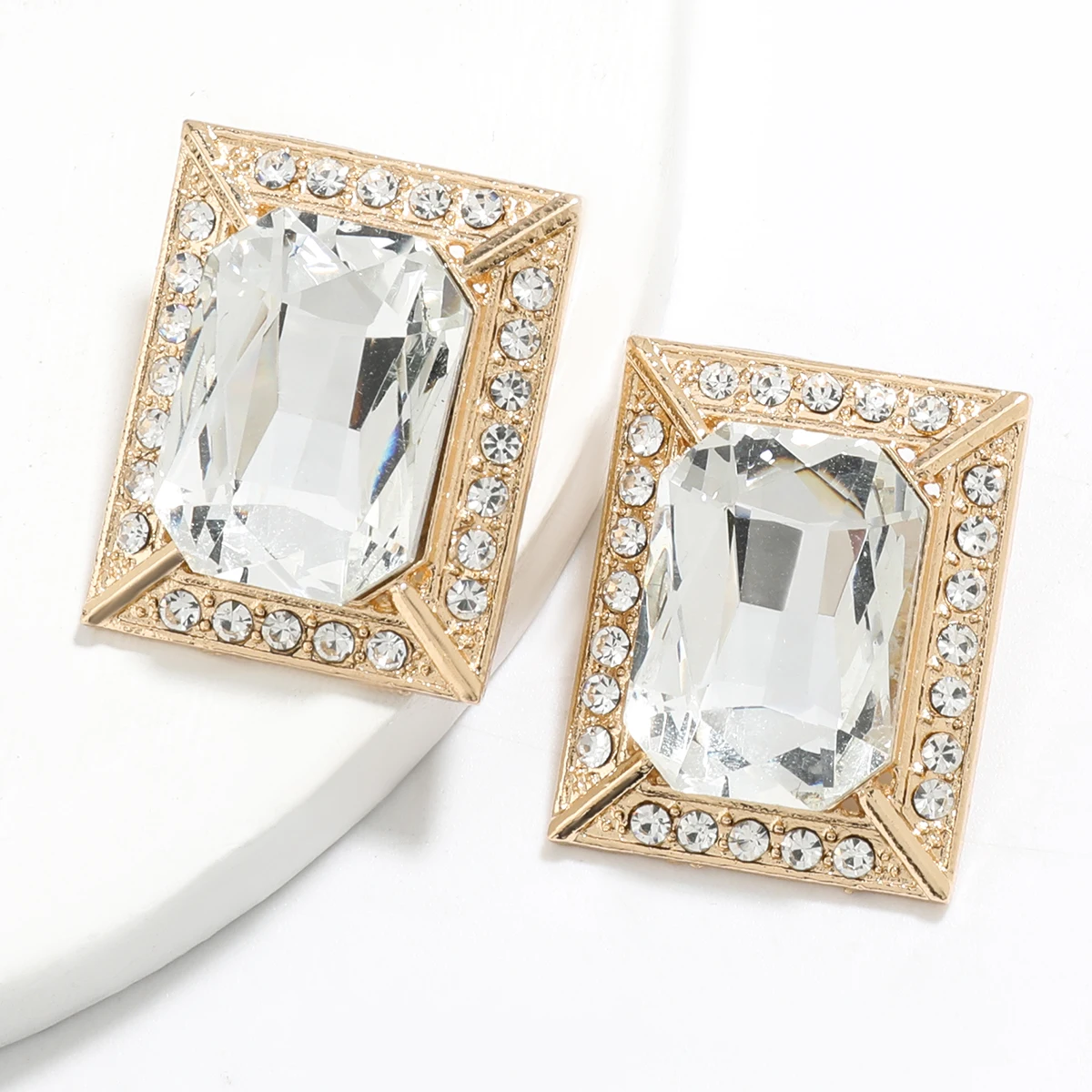 

Bohemian Shiny Rhinestone Geometric Earrings women's Party Gift Fashion Temperament Popular Jewelry Earrings