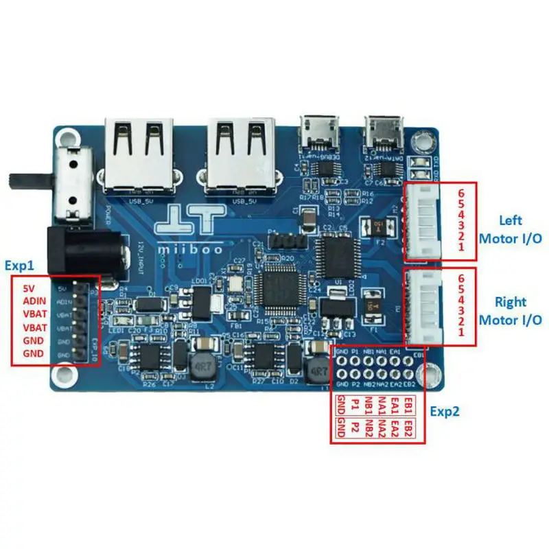 STM32 Motor Drive Board ROS Chassis Differential PID Control Coding Deceleration Miiboo Robot | Инструменты