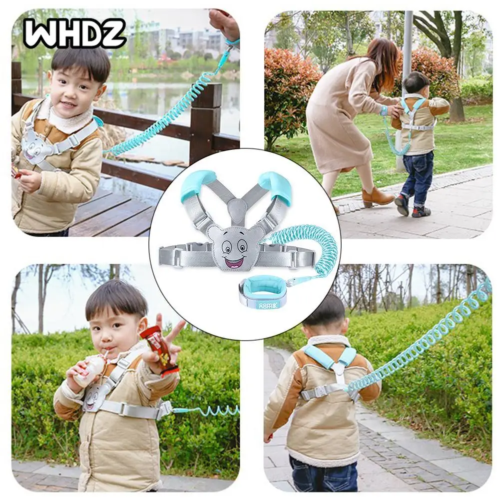 

NEW Child Safety Harness Leash adjustable Anti Lost Traction Rope Strap Bracelet 2 In 1 Leash Wristband Belt Baby Kids