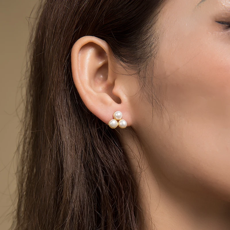 Женские серьги с пресноводным жемчугом SA SILVERAG длинные из серебра 2019 пробы в стиле