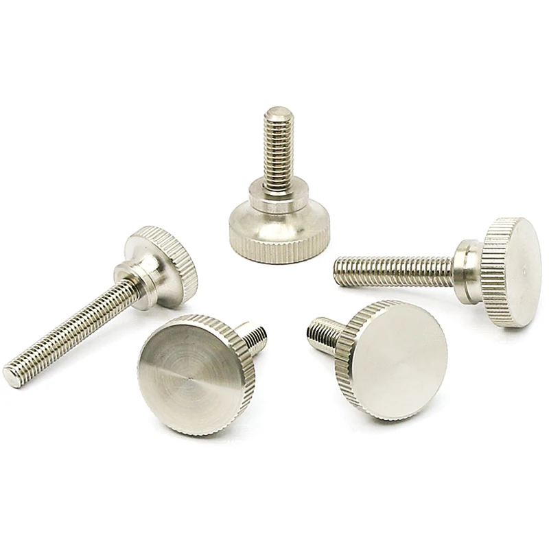 M5 M6 Knurled Thumb Screw Manual Adjustment Computer Screws - Stainless Steel 1/5pcs | Обустройство дома
