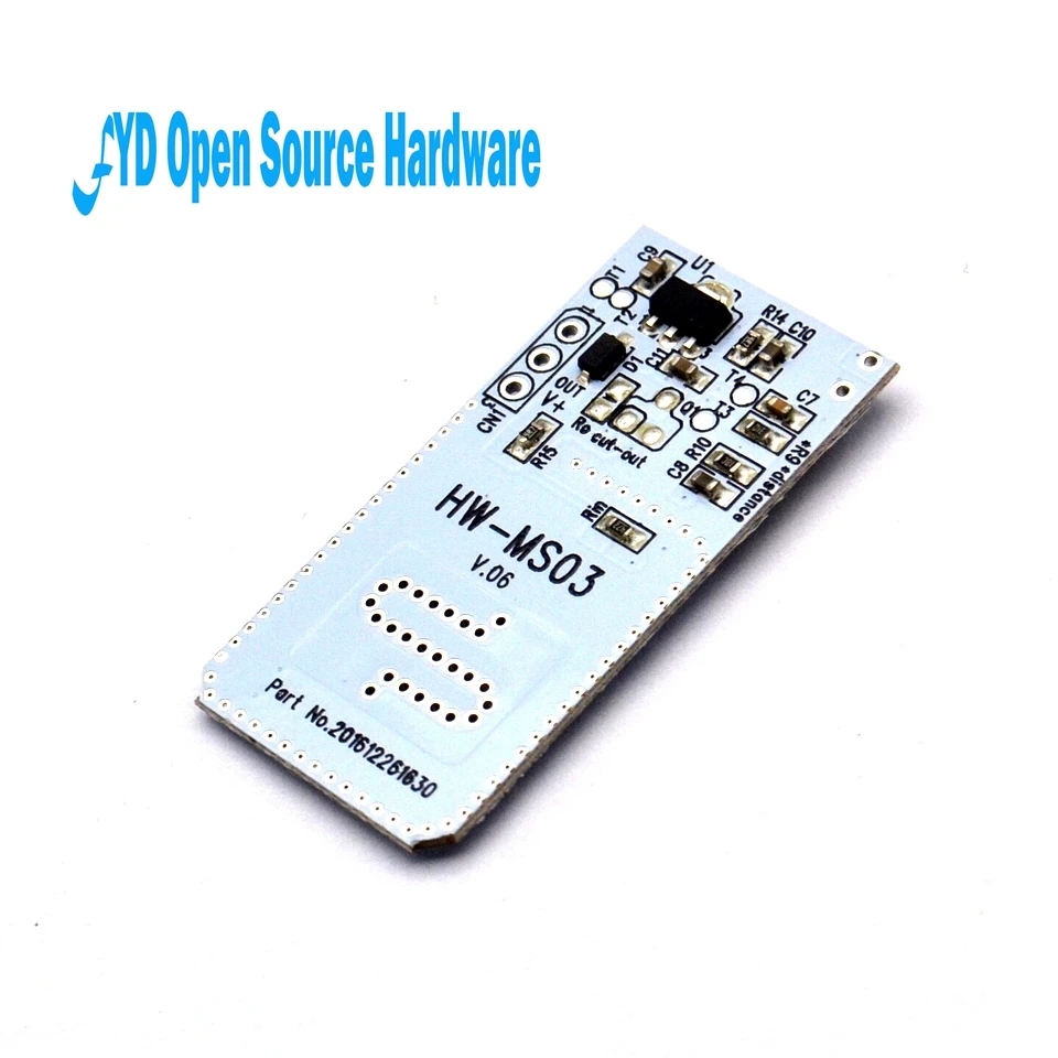 High Performance Motion Sensor Module Radar Motion Sensor HW-MS03 2.4GHz to 5.8GHz Microwave Radar Sensor Module for Arduino