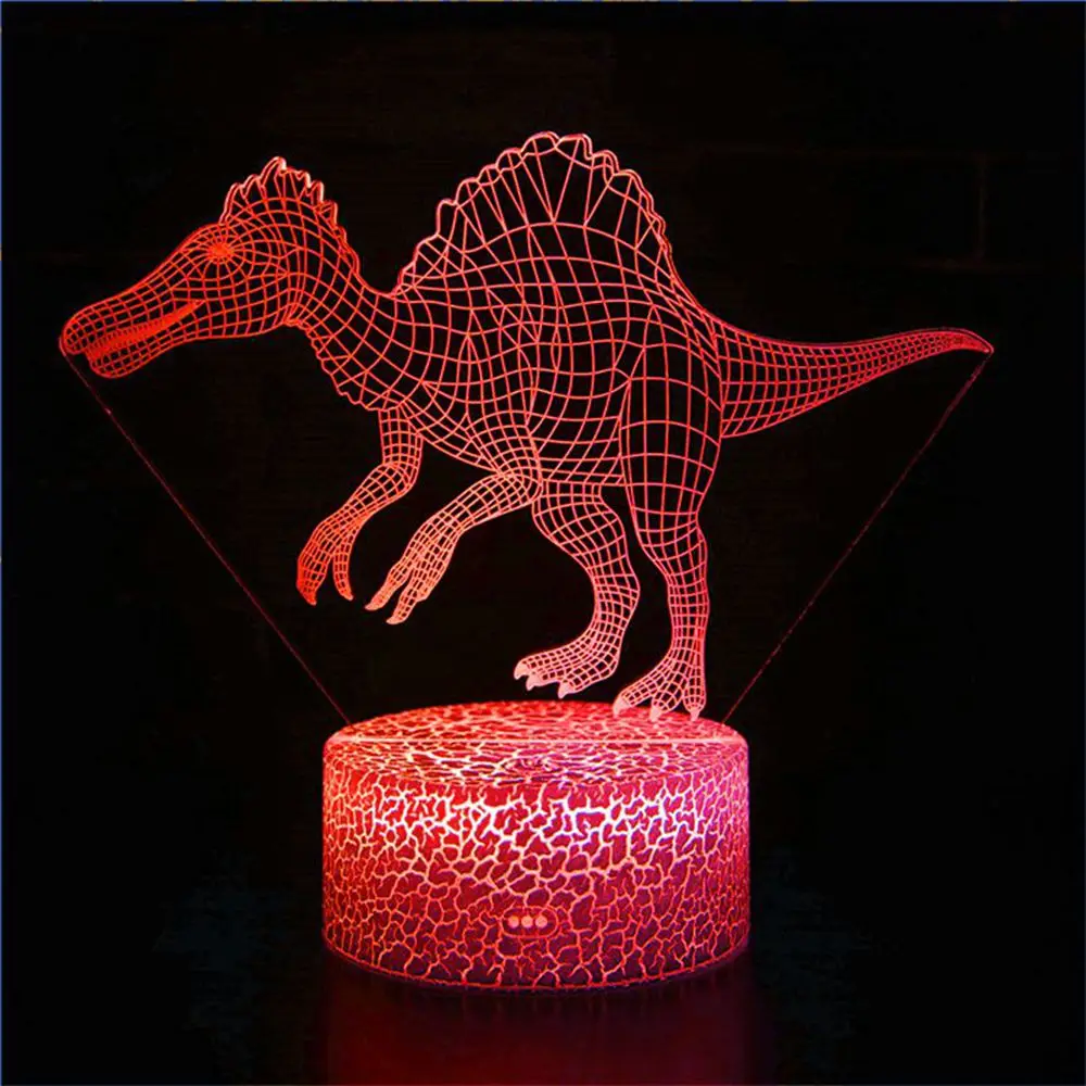 

3D LED for Beginning Dragon Night Light Dinosaur Series 7 Colors 3D Night Light Touch Console Light Toy Birthday Christmas Gift