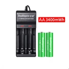 Аккумуляторная батарея AA, 1,5 в, МВтч, 2 шт.лот