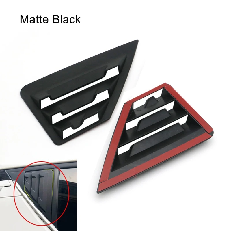 for Toyota C-HR CHR Rear Window Triple-cornered Blinds Cover Trim Car Styling ABS Matte Black 2016-2019 | Автомобили и мотоциклы