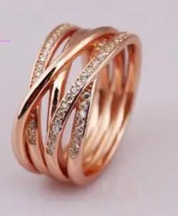 Hot Sale Real 925 Sterling Silver Lucky Finger Rings For Women Fashion Jewelry Gift Drop shipping - Цвет основного камня: 29