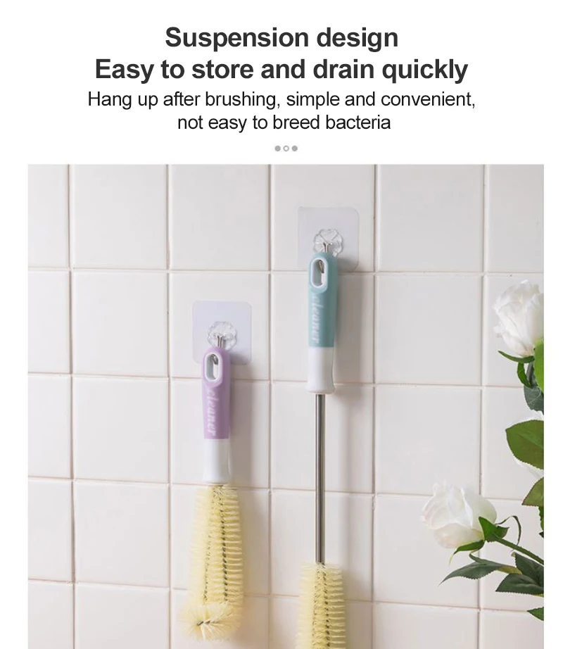 Щетка для чашки щетка чистки стекла с длинной ручкой бокалов бутылок стеклянная