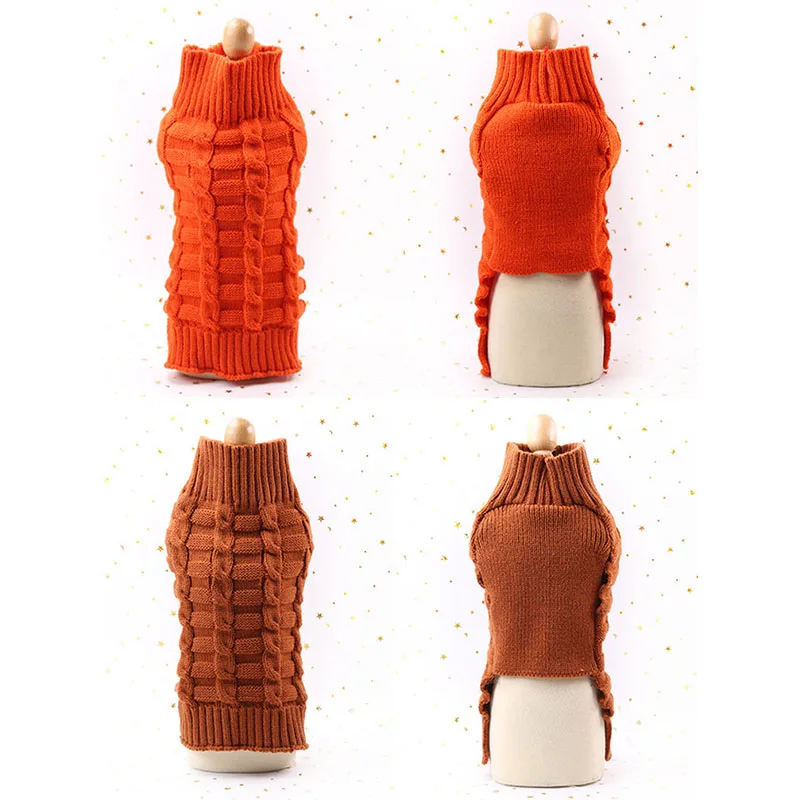 

Pet Dog Sweaters Winter Pet Clothes for Small Dogs Warm Sweater Coat Outfit for Cats Clothes Woolly Soft Dog T Shirt Jacket