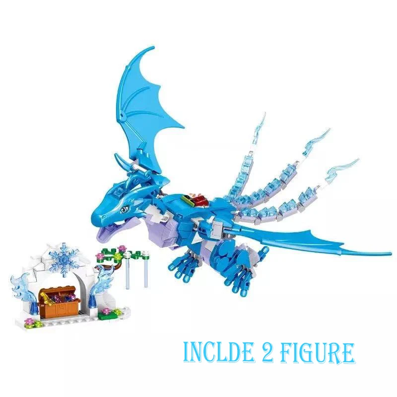

The Dragon Prince and Princess Building Blocks Kit Elves Bricks Figures Model Toys Model Kids Girls Boys GiftDisney Frozen