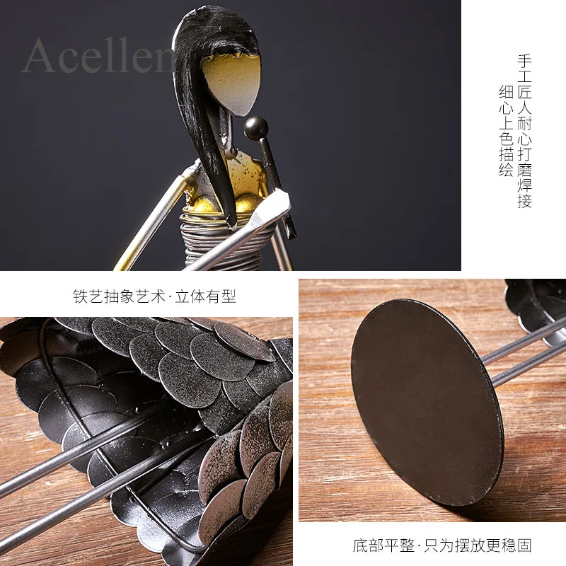 Металлическая модель для человека украшение дома аксессуары гостиной