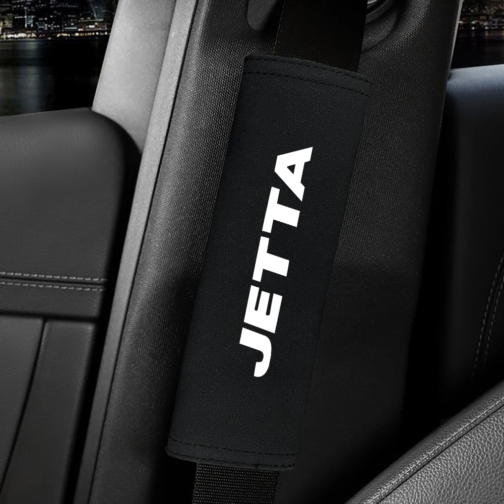

2pcs For VW Volkswagen Jetta 5 6 7 2021 2020 2019 2018 2017 2016 2015 2014-2005 Car Badge Seat Belt Shoulder Protection Cushion