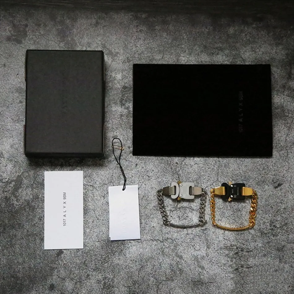 Браслет с пряжкой ALYX 2020 для мужчин и женщин 1:1 высококачественные браслеты 1017 9SM