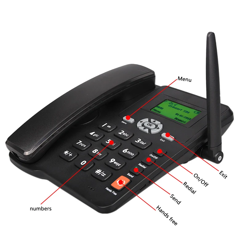 Beamio multi язык Беспроводной телефонной связи с Dual GSM 2G 3G Сим карта Радио