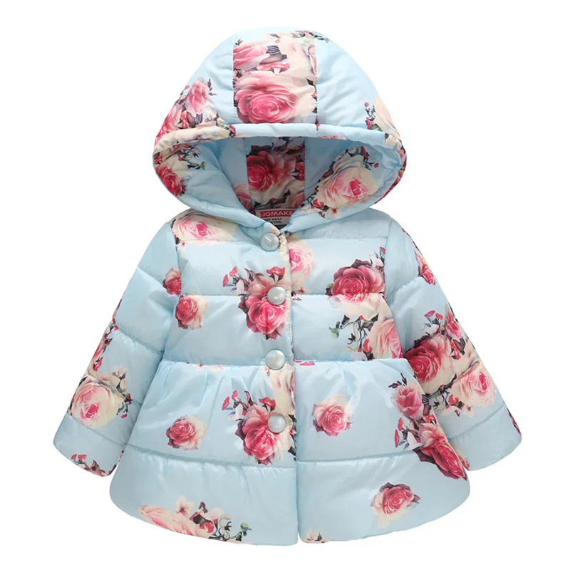 Зимнее хлопковое пальто для девочек 2 5 лет модное плотное теплое с длинным