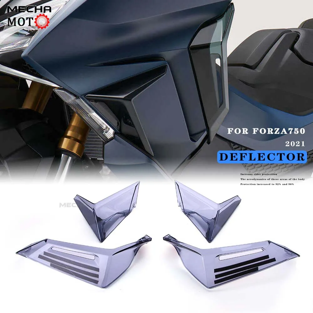 

For HONDA Forza750 For Forza 750 2021 Motorcycle NEW Side Deflector Windscreen Wind Smoked color PC Windshield