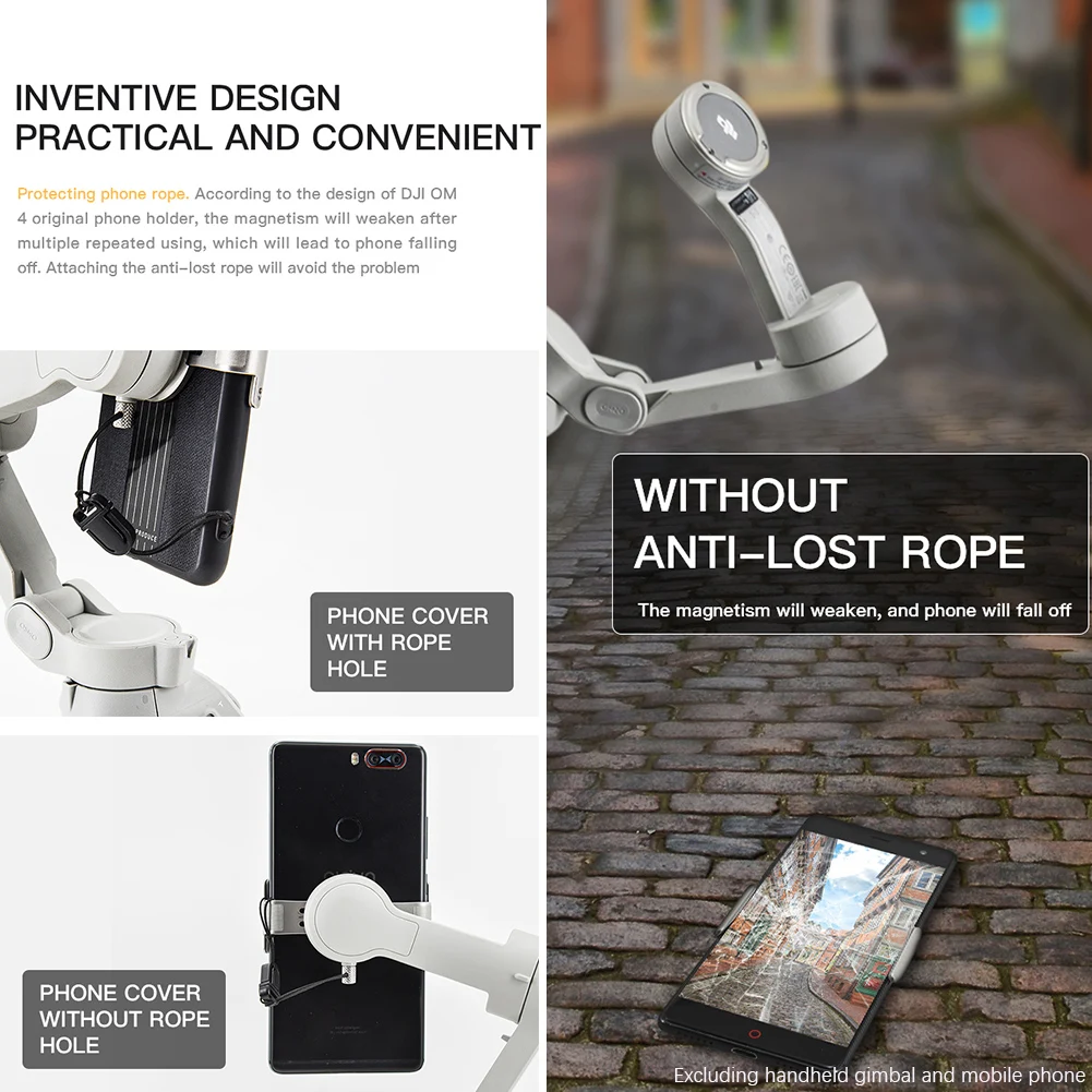 

Lanyard Wear Resistant Anti Lost Mobile Phone Travel Quick Release Handheld Gimbal Rope Accessories Portable Outdoor For DJI OM4