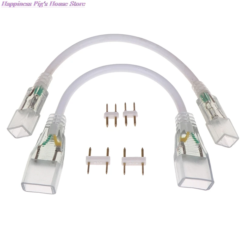 2pin светодиодный Угловой Соединитель RGB прямой разъем средней двойные разъемы 110V