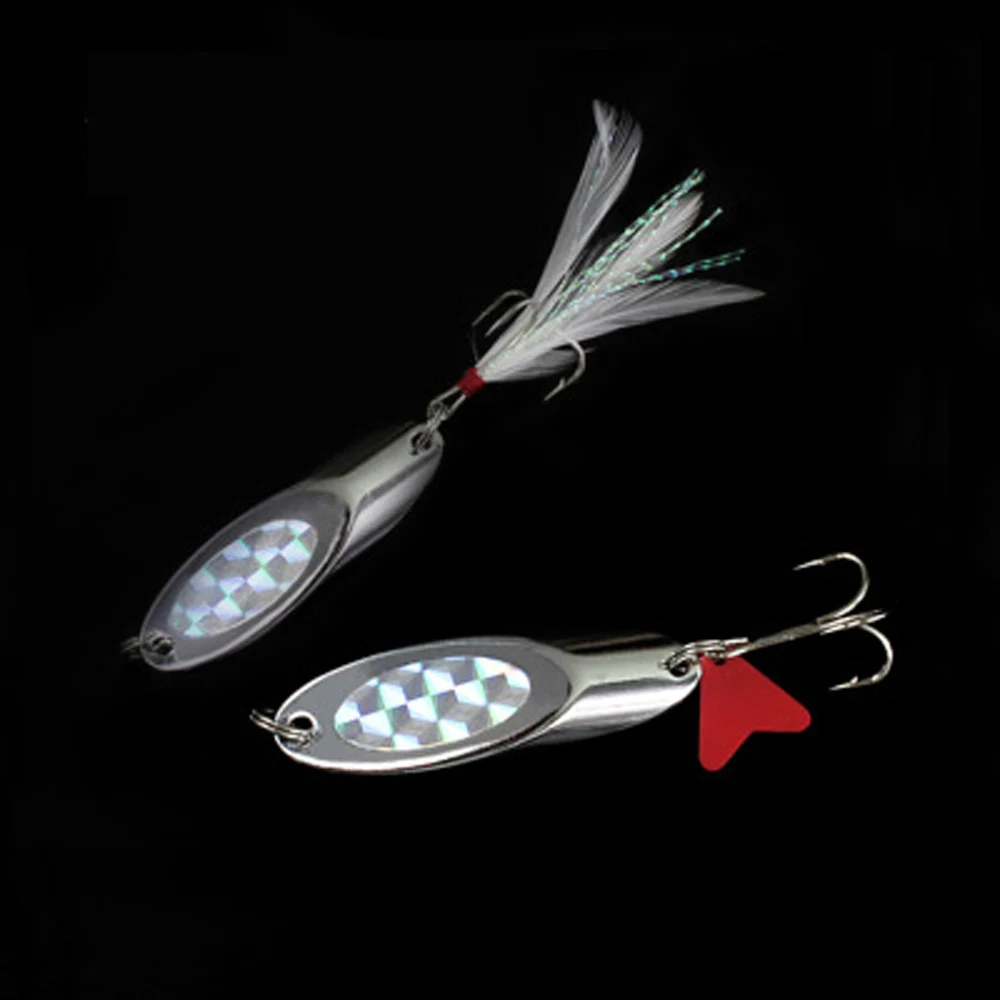 Блесна рыболовная металлическая с блестками и тройным крючком 28 г 32 40 50 1 шт./лот |