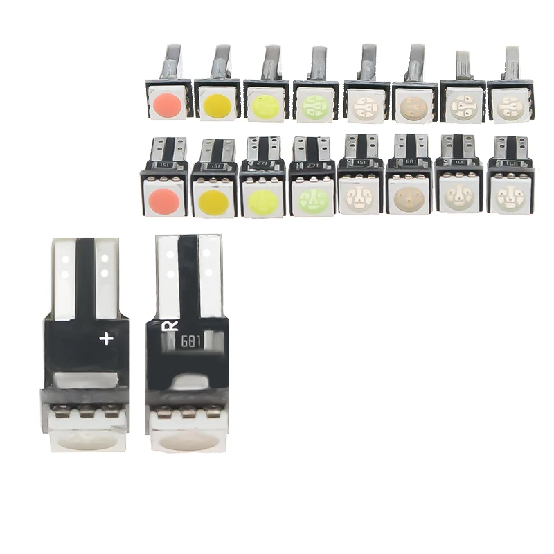 100 шт. сигнальная лампа T5 Светодиодная твист розетка PC74 T10 Led W5W 174 PC194 Блокировка