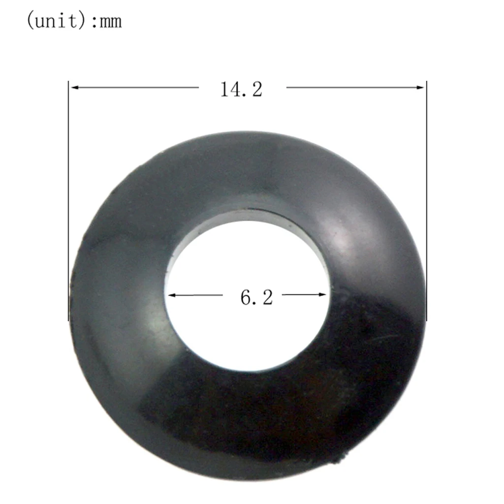 Упаковка из 6 белых пластиковых наконечников шайбы прокладка для гитарных