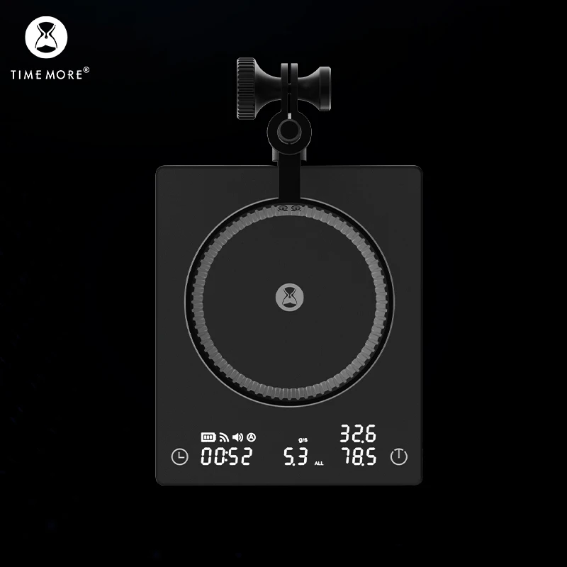 Умные зеркальные кухонные весы для кофе TIMEMORE Store черные 2 дюйма со временем USB