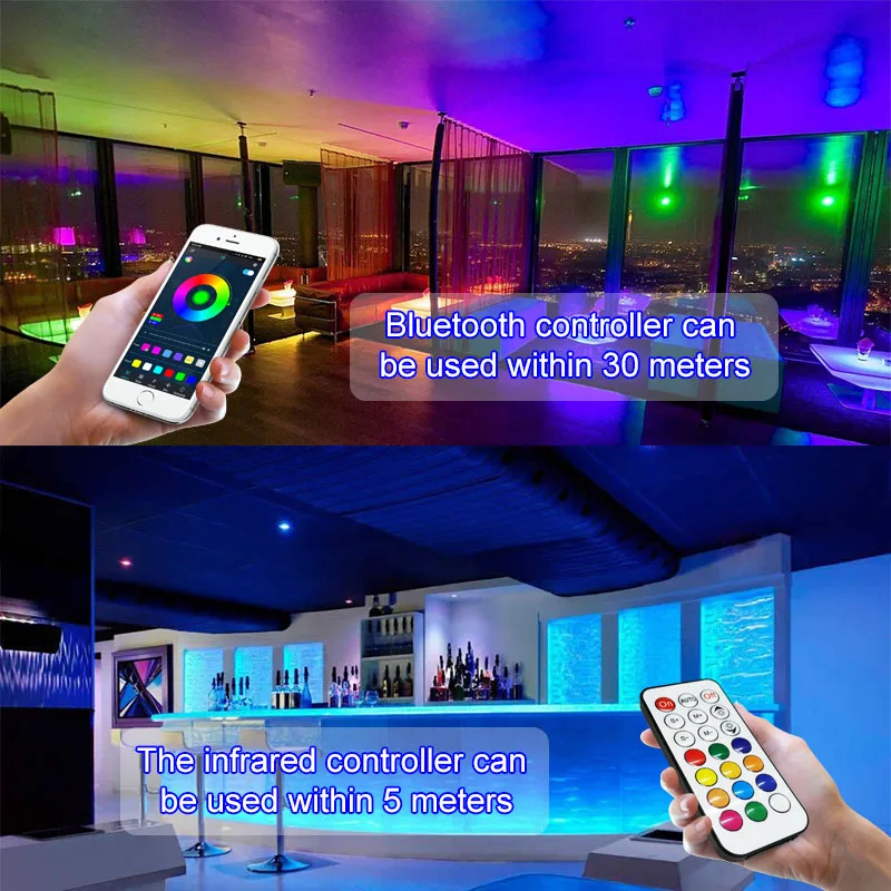 Bluetooth Мечта RGB Светодиодные ленты DC 12V Светодиодный светильник индивидуально