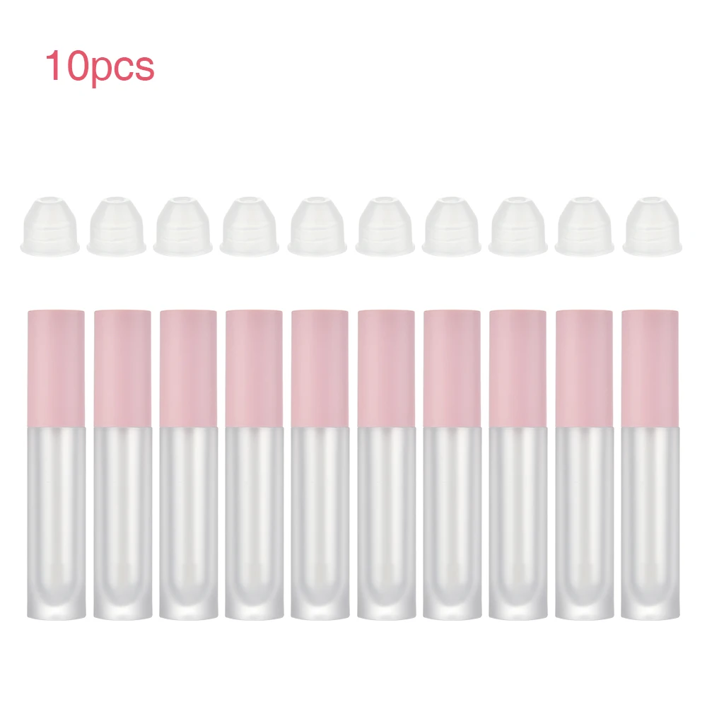 

10/20 Pack 5ml Empty Lip Gloss Tubes Transparent Balm Containers Mini Refillable Cosmetic Sample Bottles DIY Makeup Accessories
