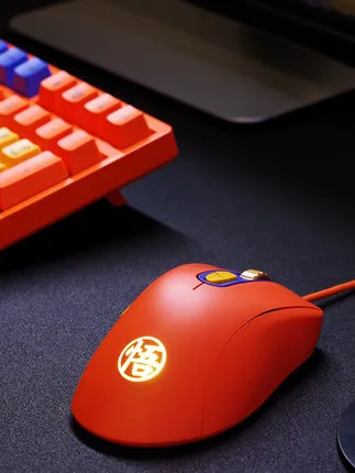 Новая проводная мышь Akko Dragon Ball Z Son Goku& Vegeta RG325 с японским аниме, игровая мышь 4000 точек/дюйм для ПК и ноутбука