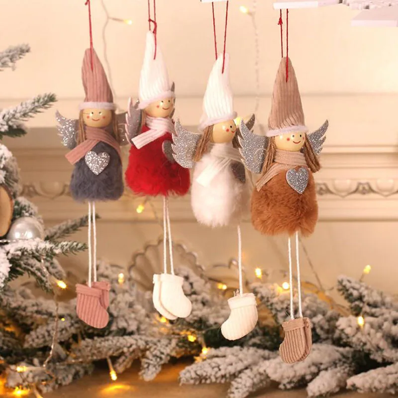 12 шт./лот милые рождественские украшения для маленьких девочек с изображением
