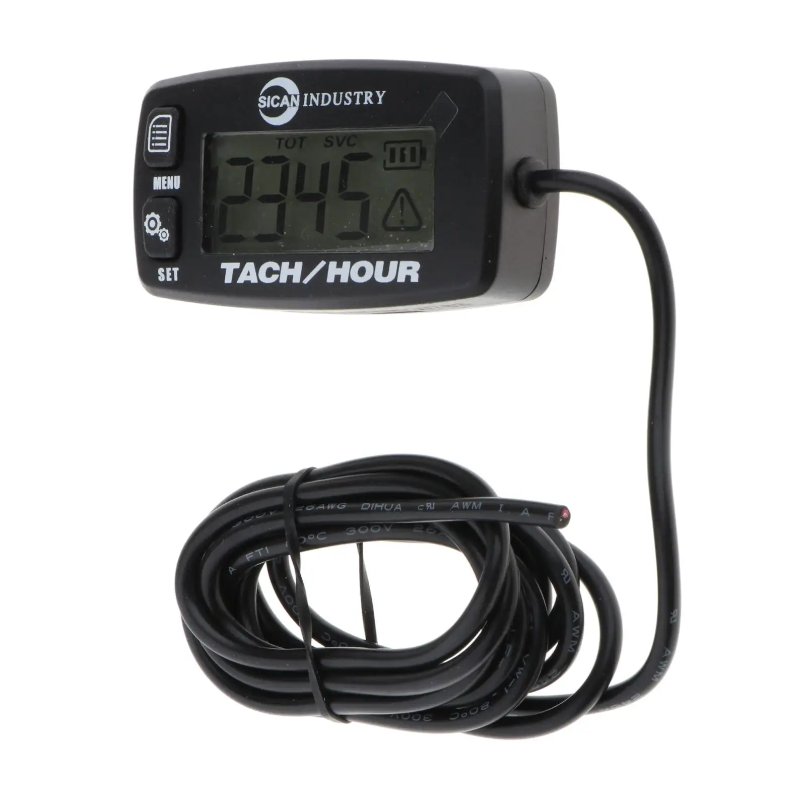 

Backlit Digital Tach Tachometer Hour Meter for ATV Boat Bike UTV Lawn Mower