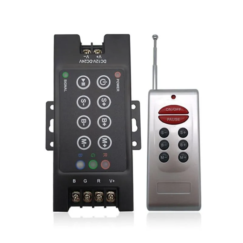 DC12V-24V Led RF 8 клавишный RGB контроллер Диммер сенсорный переключатель для