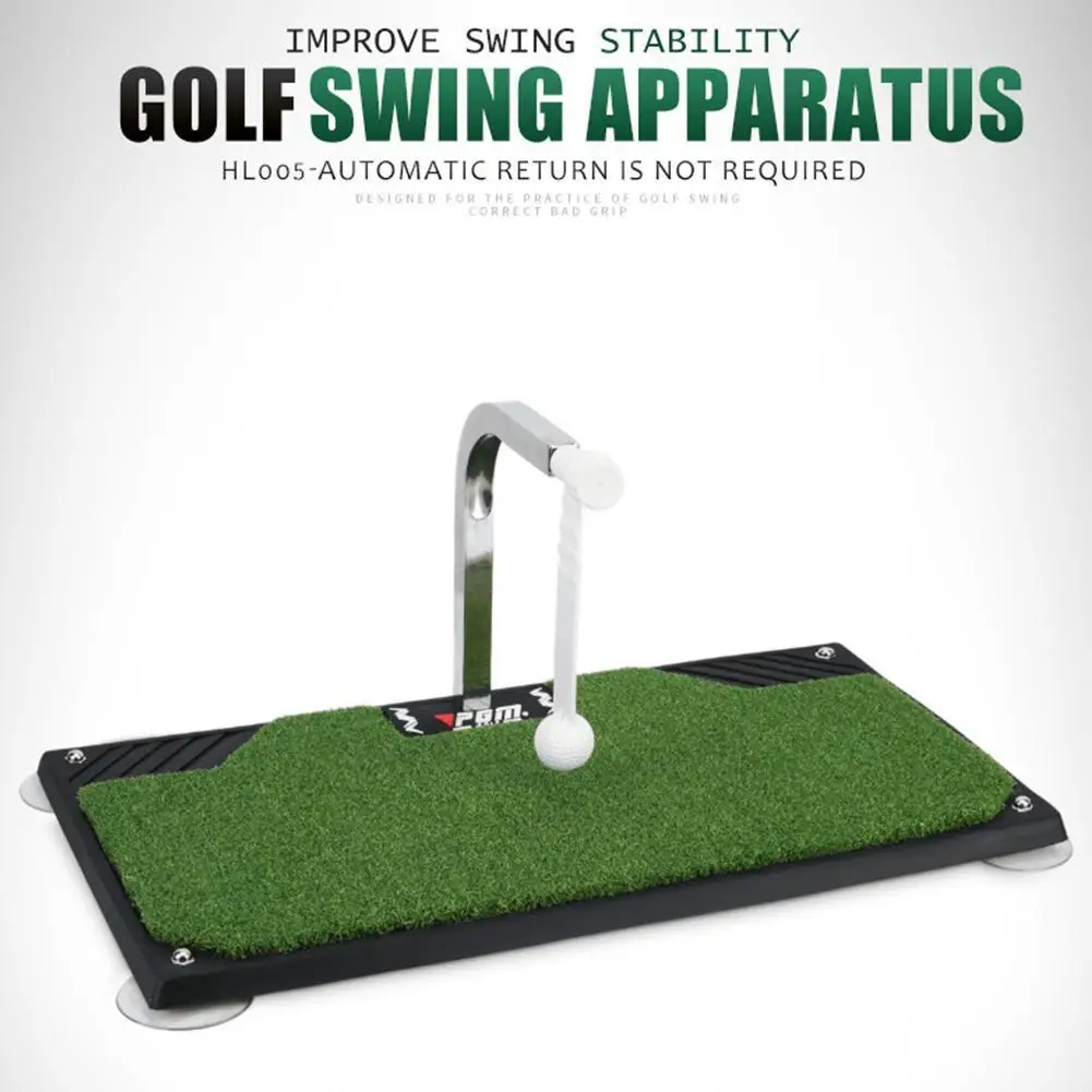 Satılık 1 Adet Golf Salıncak Koyarak 360 ° Dönme Profesyonel Golf Uygulama Mat Koyarak Golf Atıcı Yeşil Eğitmen Yeni Başlayanlar Eğitim Yardımları