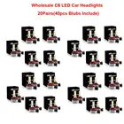 Лампы для автомобильных фар, 12000 лм, H11, H1, H4, H7, светодиодсветодиодный, Canbus, без ошибок, 80 Вт, 6000K, 4300K, 8000K, 5000K, 9005, 9006, H8, противотуманные фары